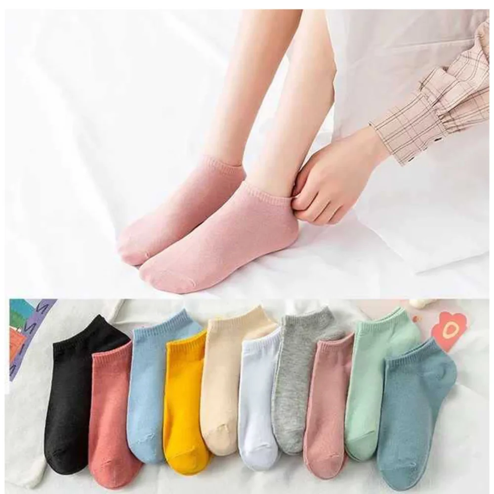 Pastel Coloured Socks for Women (5 Pack) - Image 3