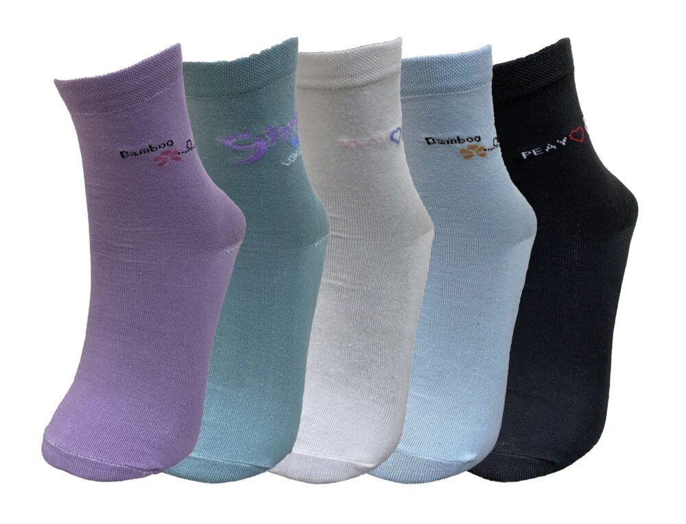 Cute Ankle Socks for Women | 100% Cotton (5 Pack) - Image 2