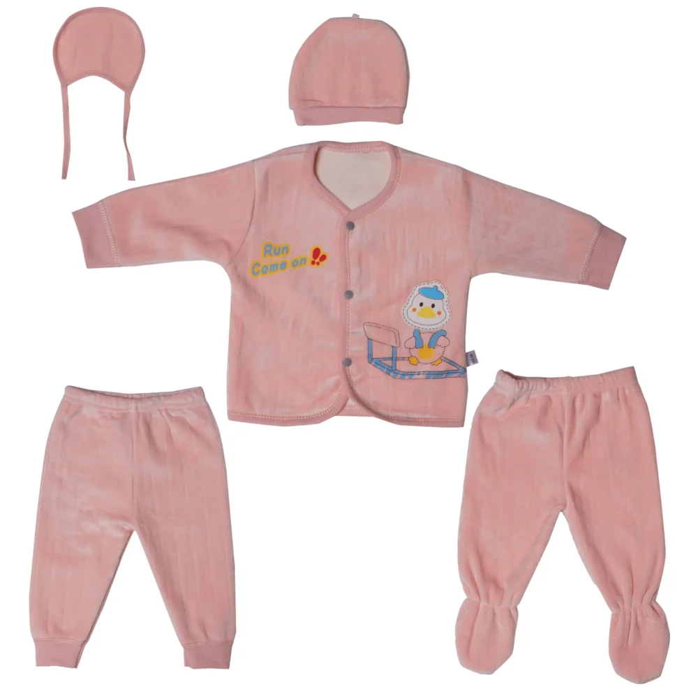 Cute Newborn Winter Outfit (5-Piece Set) - Image 5