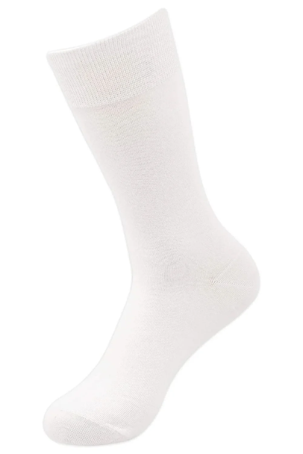 White Unisex Dress Socks (6 Pack) - Image 3