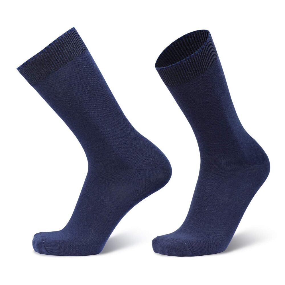 Navy Blue Unisex Dress Socks (6 Pack) - Image 3