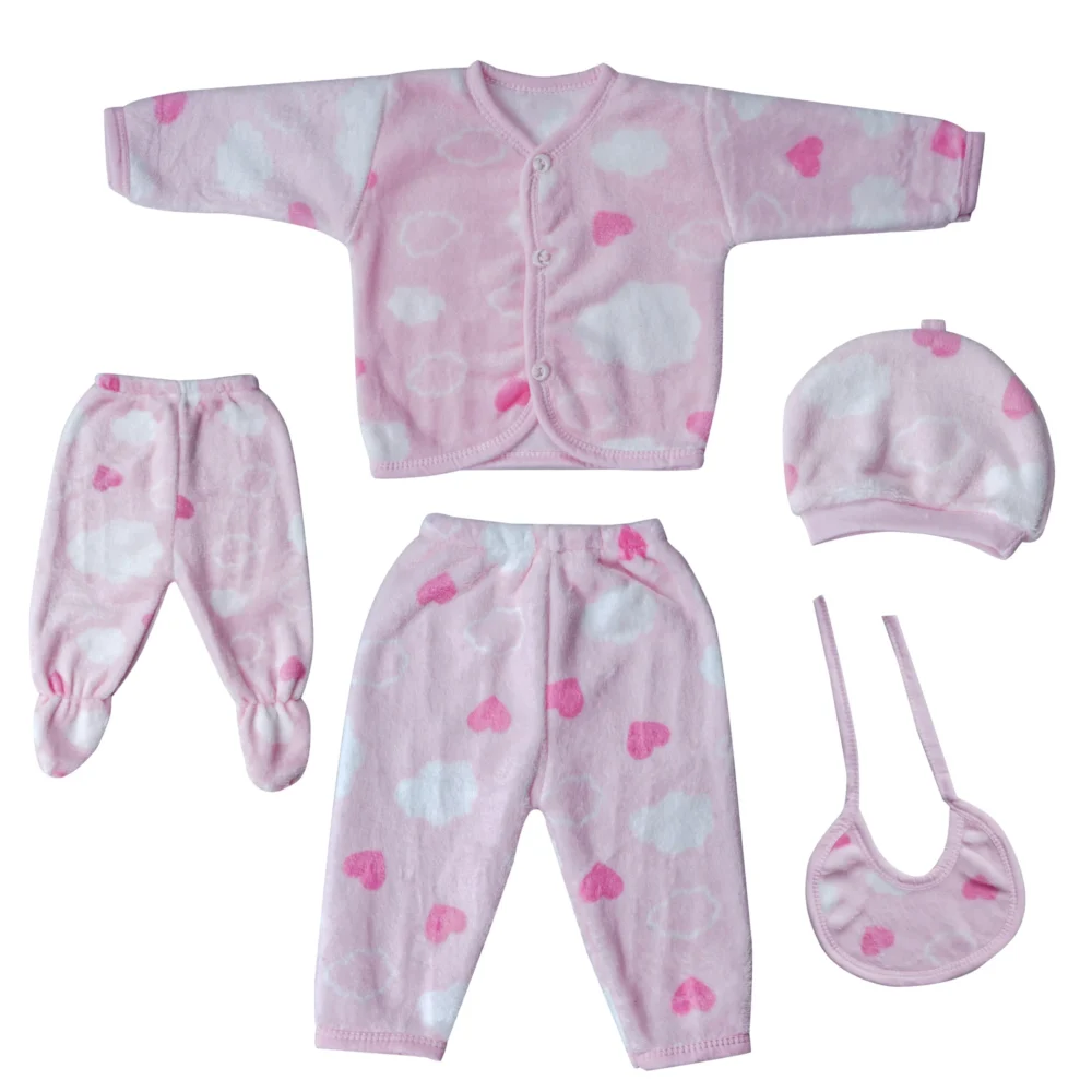 Infant Winter Clothing | Soft and Warm (5-Piece Set) - Image 8