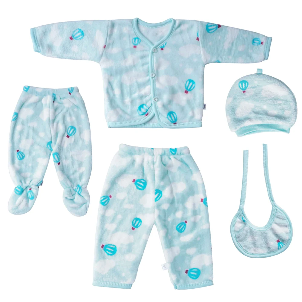 Infant Winter Clothing | Soft and Warm (5-Piece Set) - Image 9